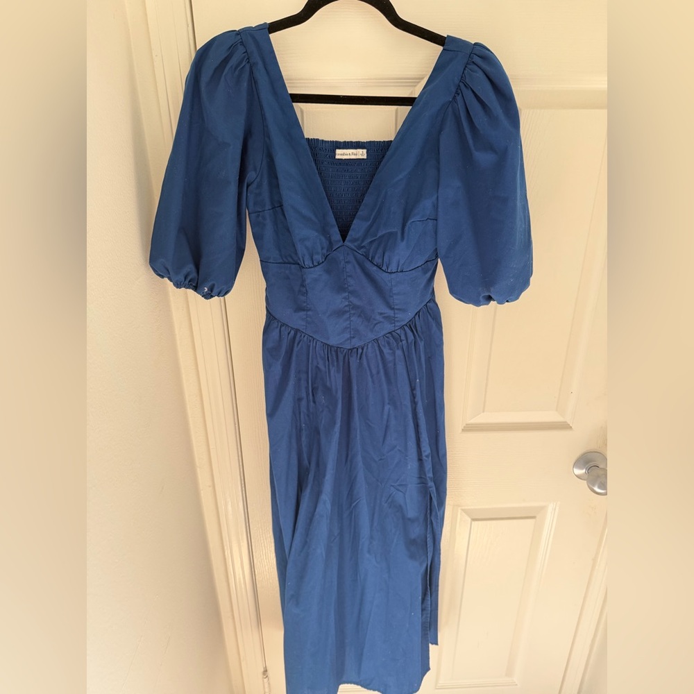 Abercrombie & Fitch Deep Blue Short Sleeve Dress
